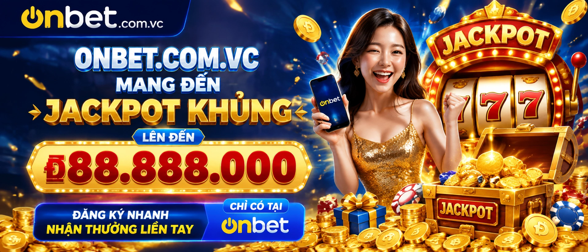 ONBET hiển thị danh mục trò chơi với bố cục thẻ rõ ràng trên điện thoại