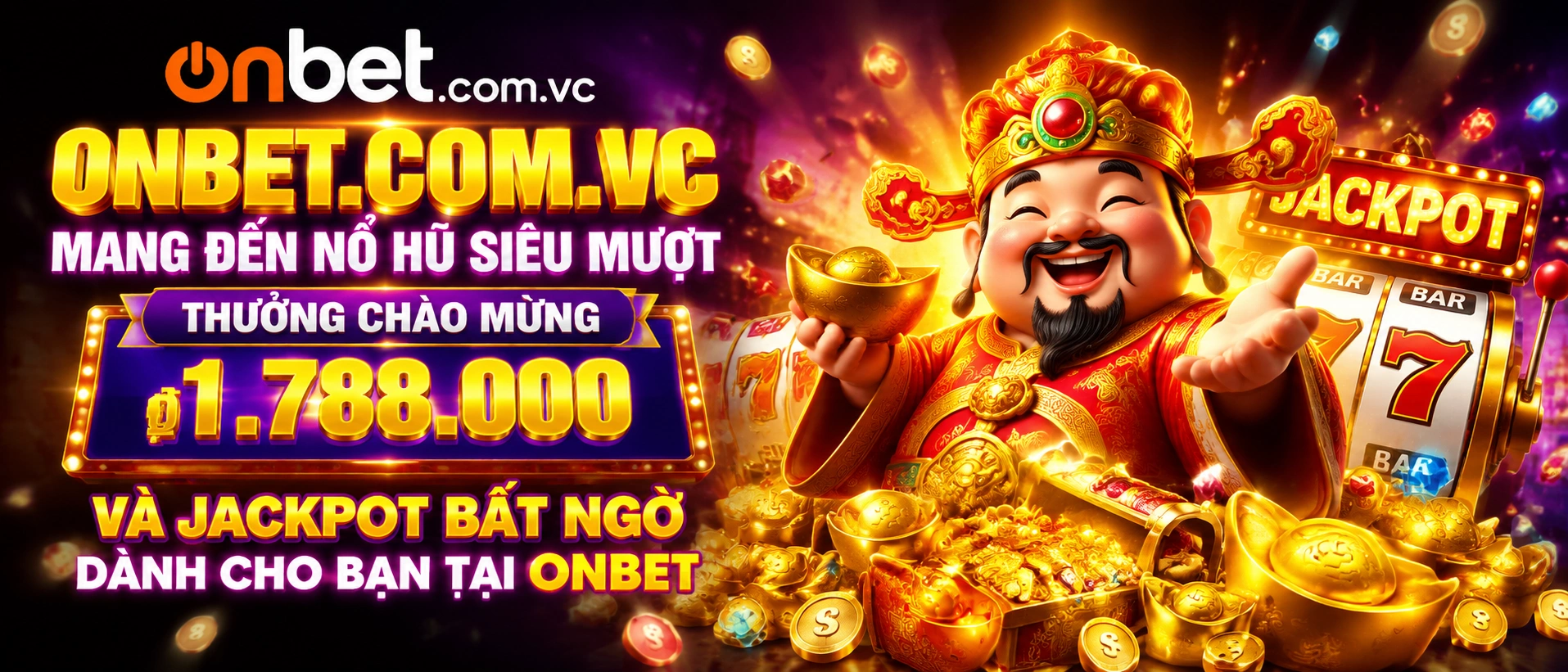 Khu ONBET Nổ Hũ hiển thị ưu đãi và bố cục thao tác rõ ràng