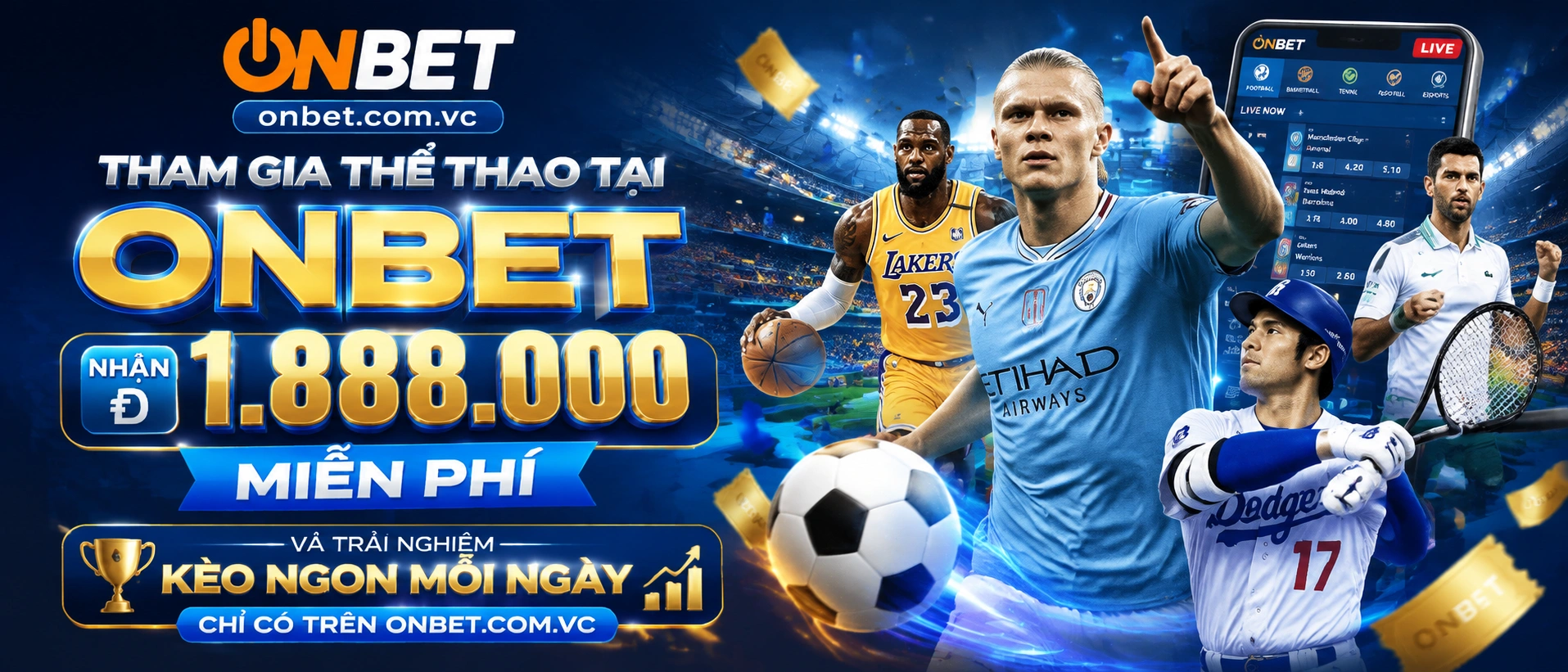Hình ảnh đội bóng trong khu vực Team Highlights của ONBET
