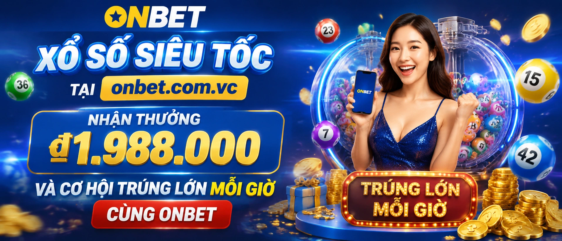 Xem xổ số trên điện thoại với giao diện ONBET tối ưu cho mobile