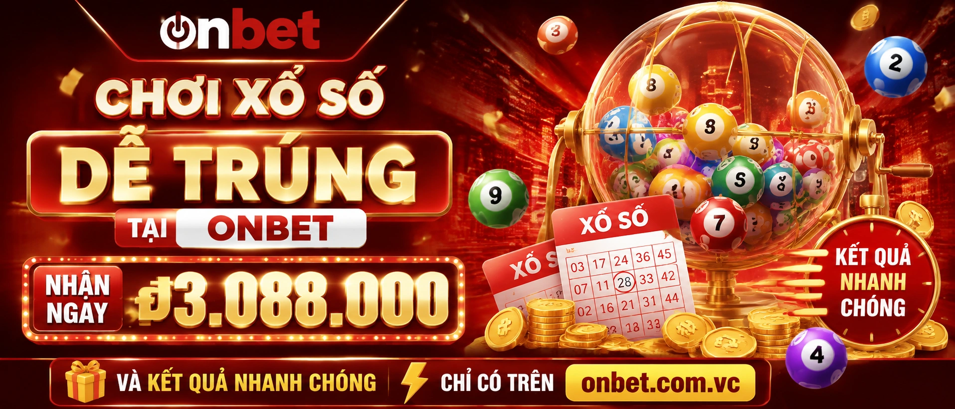 Các danh mục xổ số XSMB XSMN XSMT trên ONBET
